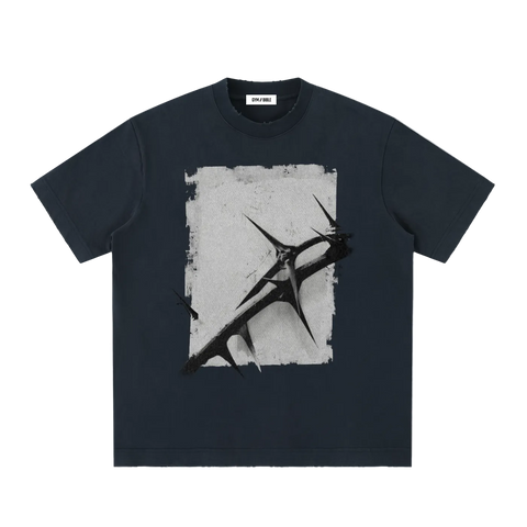 GB006 - CROWN OF THORNS | vintage washed frayed Tee