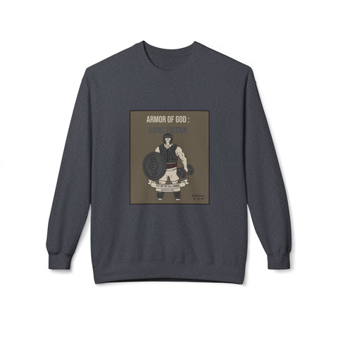 Cozy Fleece Crewneck Sweatshirt | The Armor of God : Gains Edition