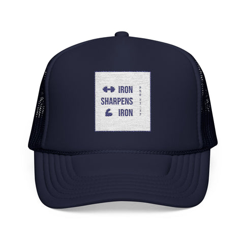 Embroidered Foam Trucker Crown | Iron Sharpens Iron (Pro 27:17)