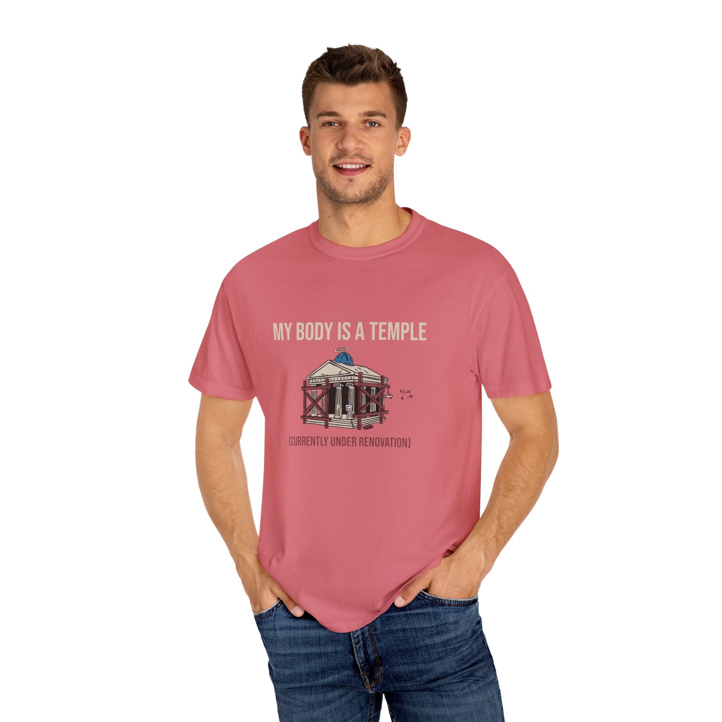 Garment-dyed Tee | My Body is a Temple