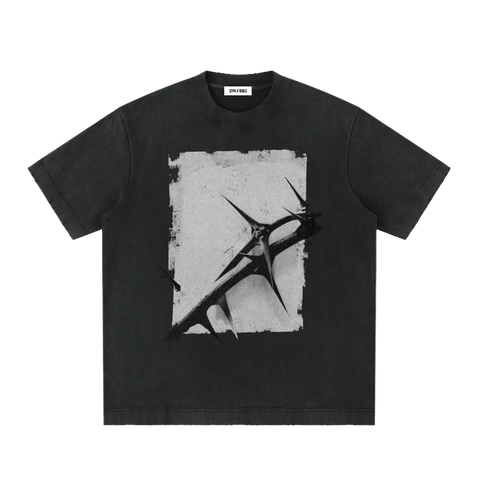 GB006 - CROWN OF THORNS | vintage washed frayed Tee