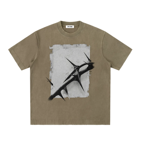 GB006 - CROWN OF THORNS | vintage washed frayed Tee