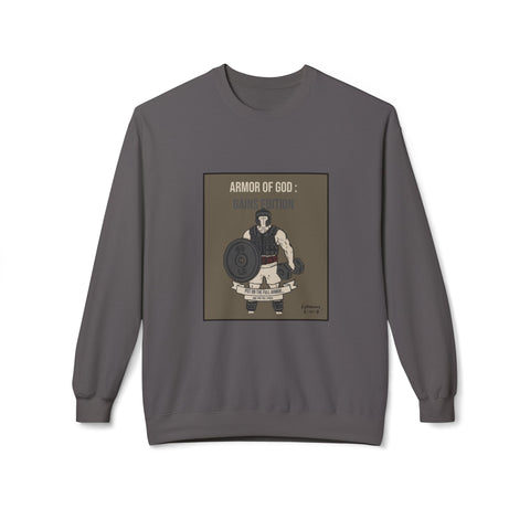 Cozy Fleece Crewneck Sweatshirt | The Armor of God : Gains Edition