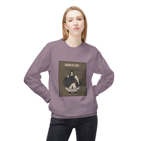 Cozy Fleece Crewneck Sweatshirt | The Armor of God : Gains Edition