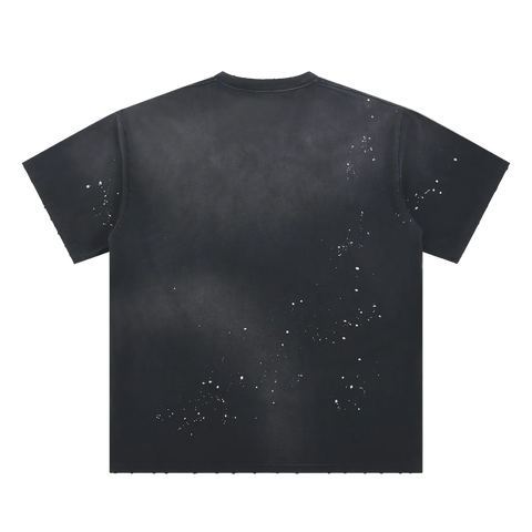 GB004 - IMAGO DEI | hand-frayed paint splatter Tee