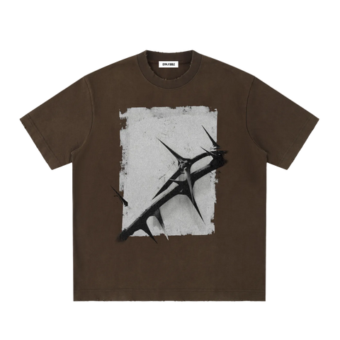 GB006 - CROWN OF THORNS | vintage washed frayed Tee