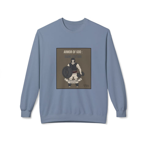 Cozy Fleece Crewneck Sweatshirt | The Armor of God : Gains Edition