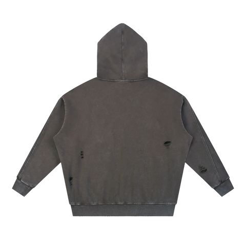 GB001 - GYM//BIBLE | distressed panel-pocket Hoodie