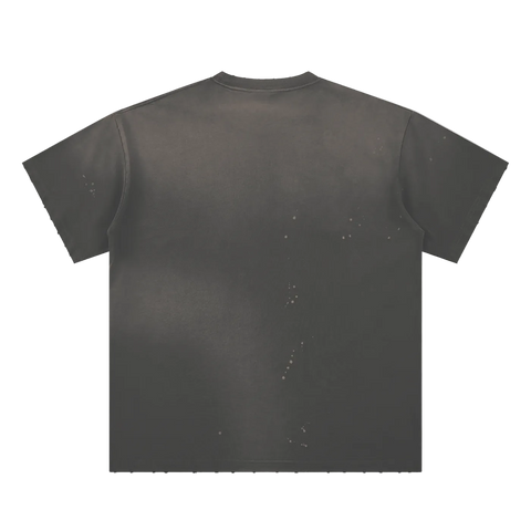 GB004 - IMAGO DEI | hand-frayed paint splatter Tee