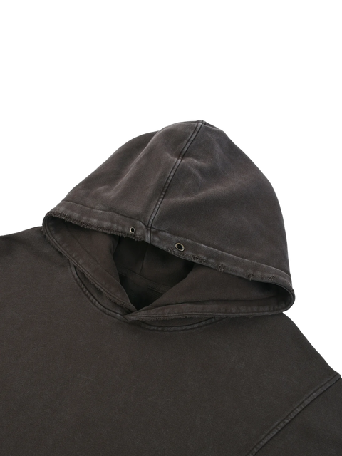 GB001 - GYM//BIBLE | distressed panel-pocket Hoodie