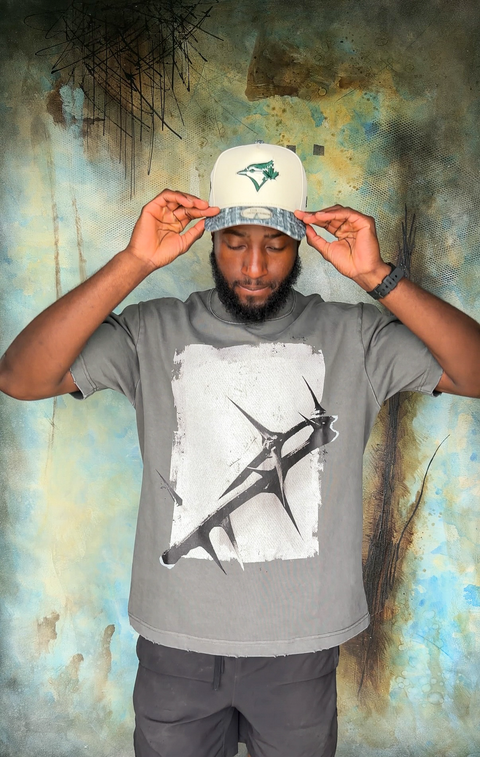 GB006 - CROWN OF THORNS | vintage washed frayed Tee