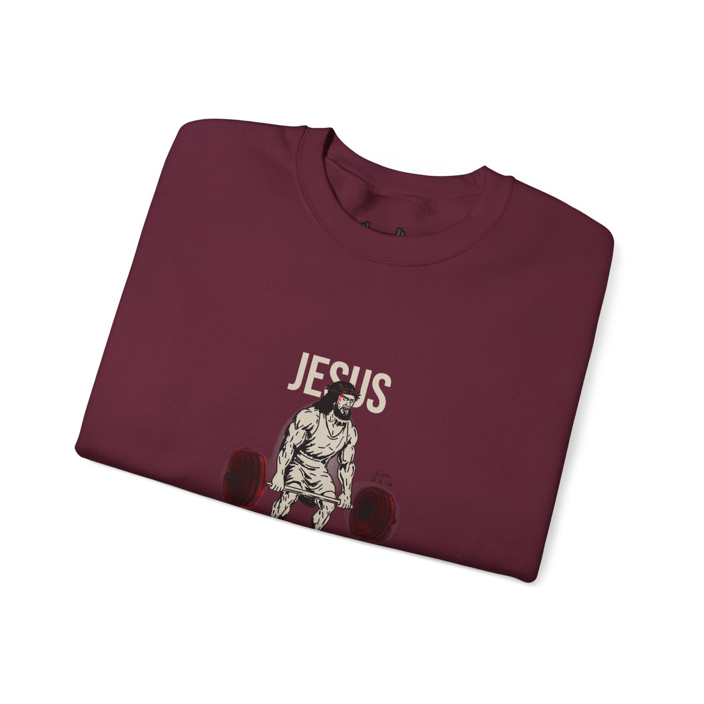 Unisex Heavy-blend Crewneck Sweatshirt | Jesus the Original Deadlifted