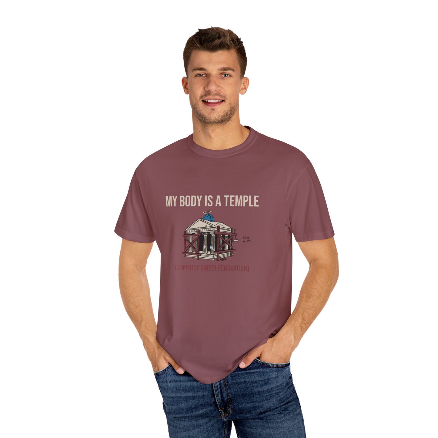 Garment-dyed Tee | My Body is a Temple