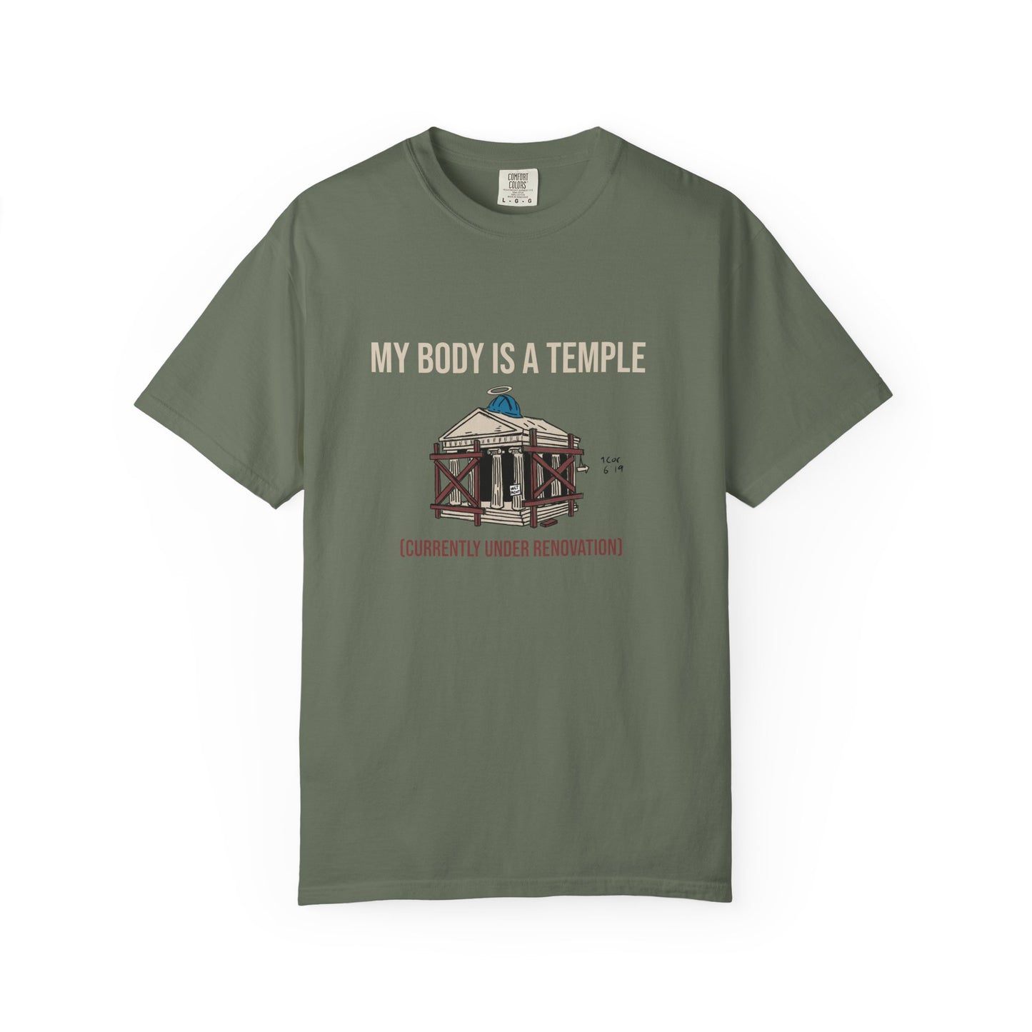 Garment-dyed Tee | My Body is a Temple