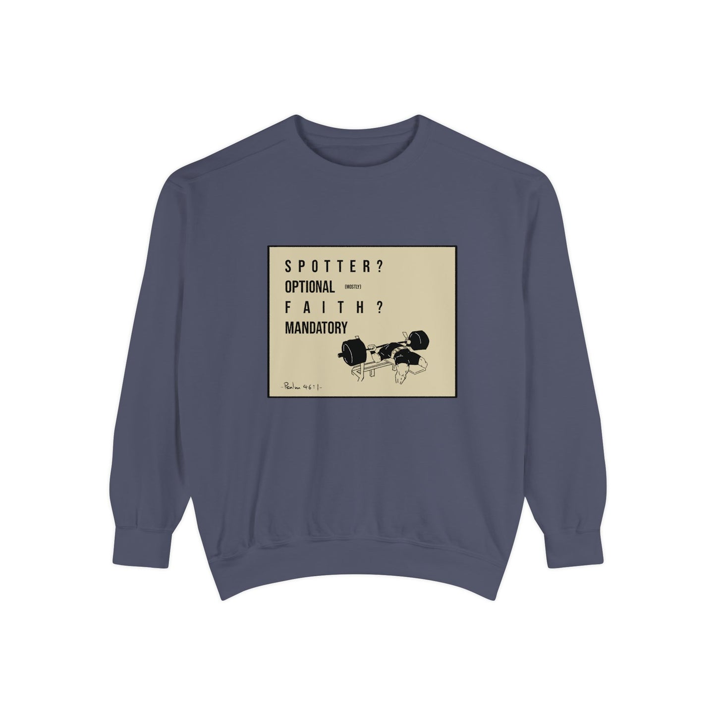 Vintage Graphic Crewneck | Spotter? Optional(mostly), Faith? Mandatory