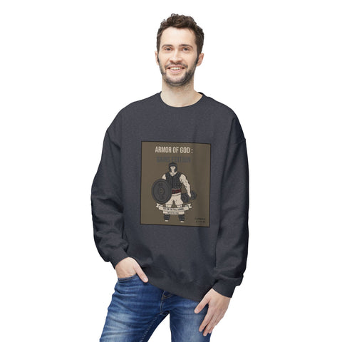 Cozy Fleece Crewneck Sweatshirt | The Armor of God : Gains Edition