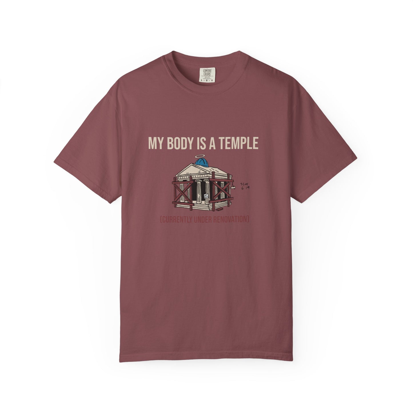 Garment-dyed Tee | My Body is a Temple