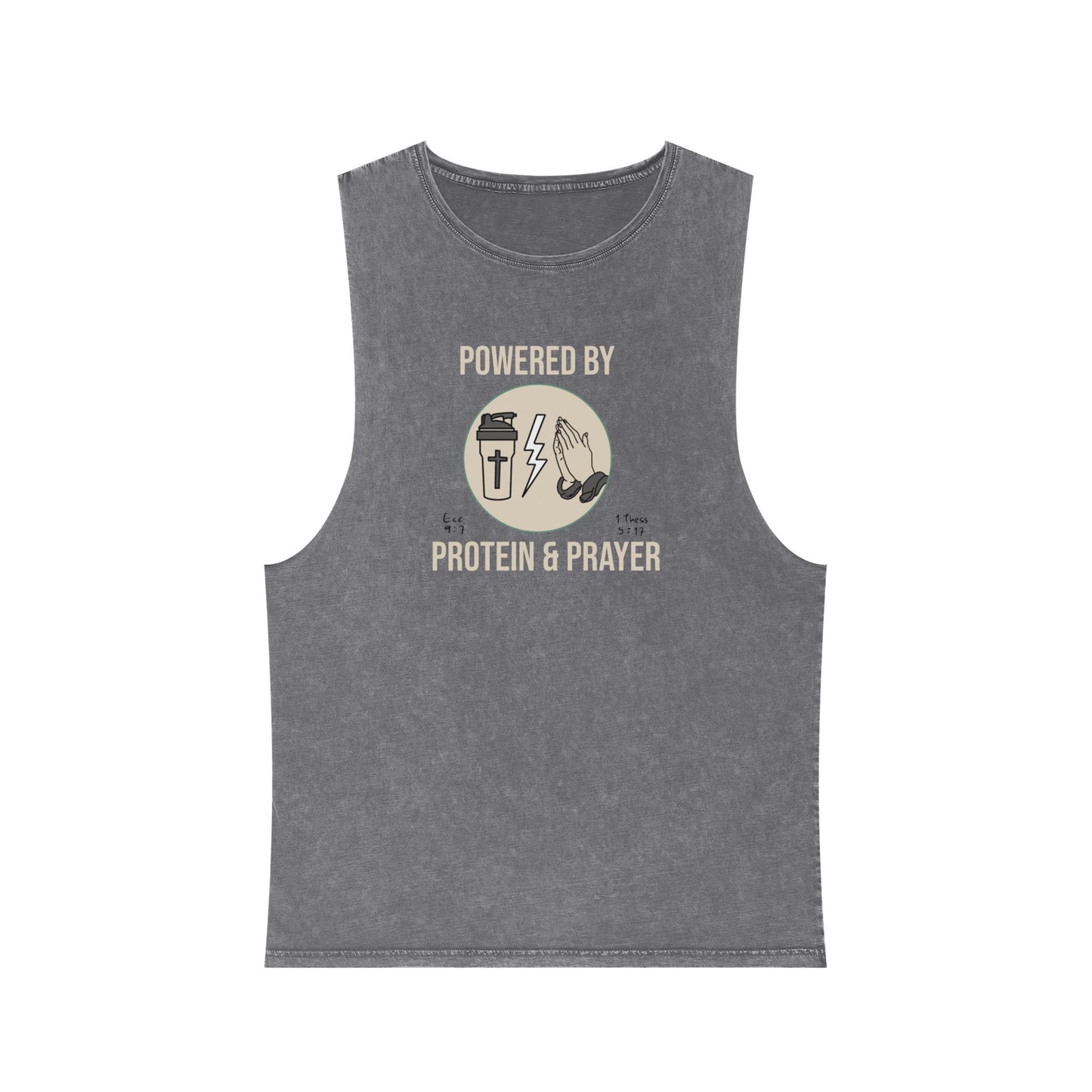 Tank Top | Powered by Protein and Prayer