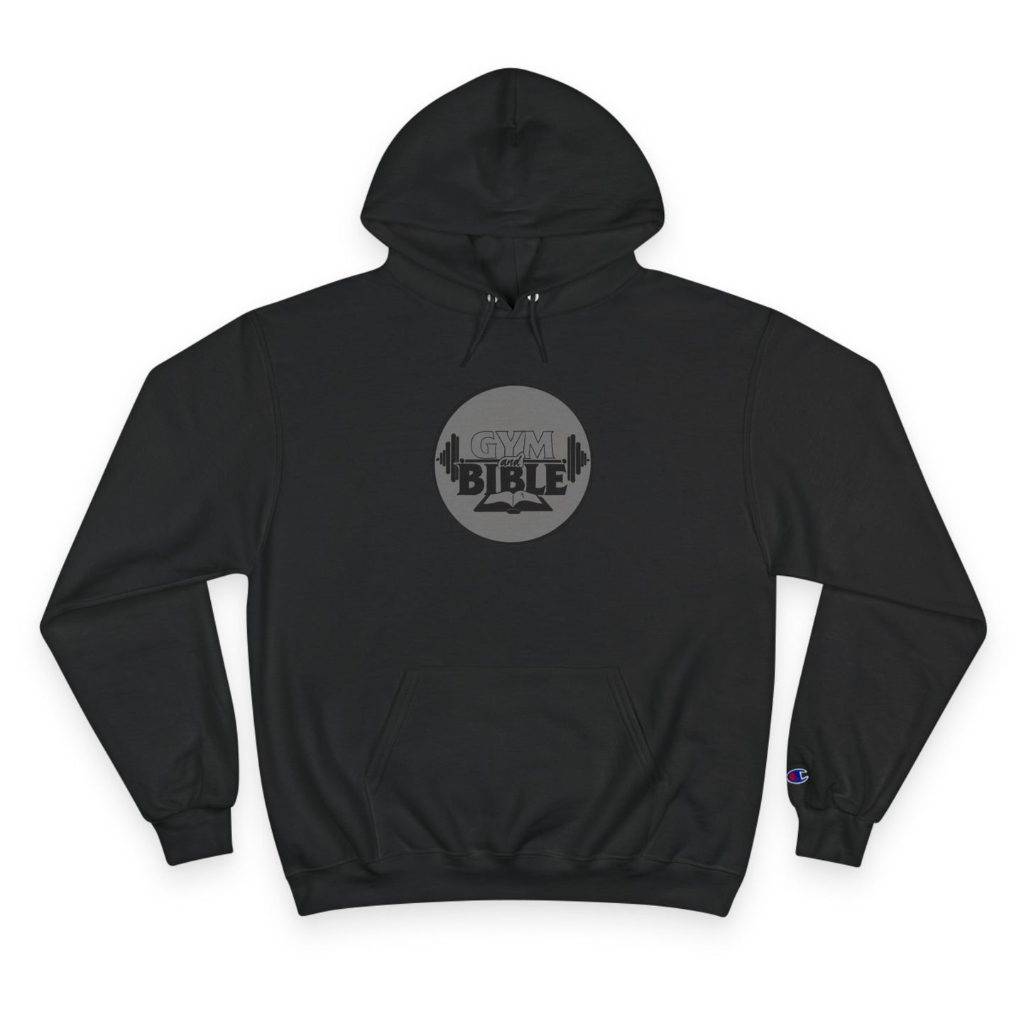 Champion Hoodie | Gym & Bible Logo