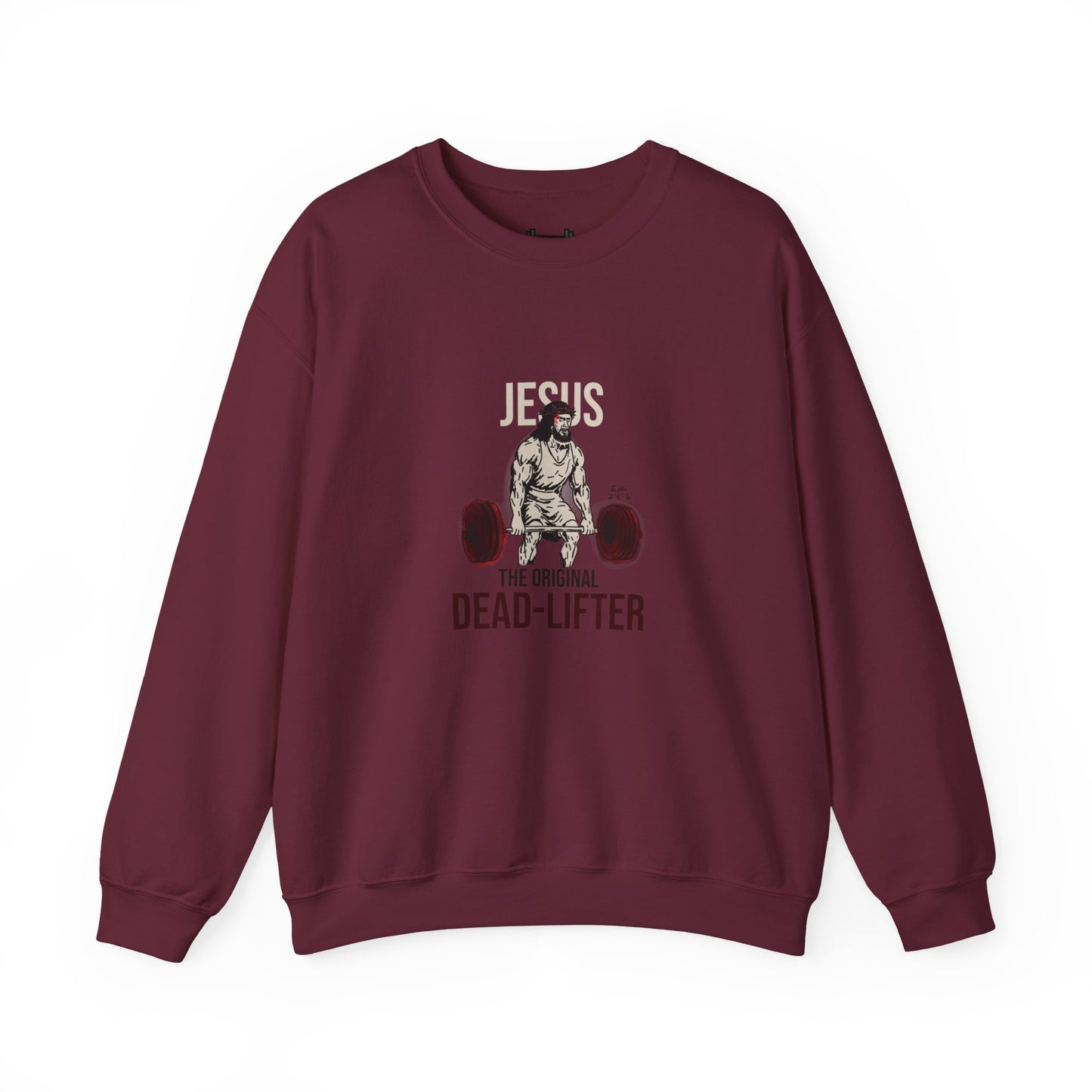 Unisex Heavy-blend Crewneck Sweatshirt | Jesus the Original Deadlifted