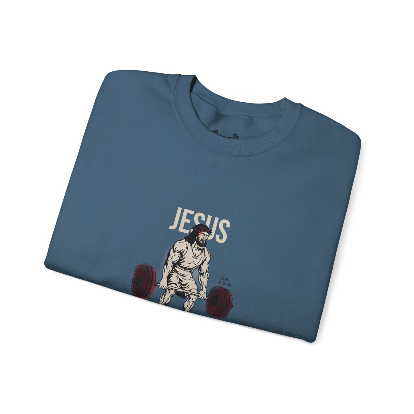 Unisex Heavy-blend Crewneck Sweatshirt | Jesus the Original Deadlifted