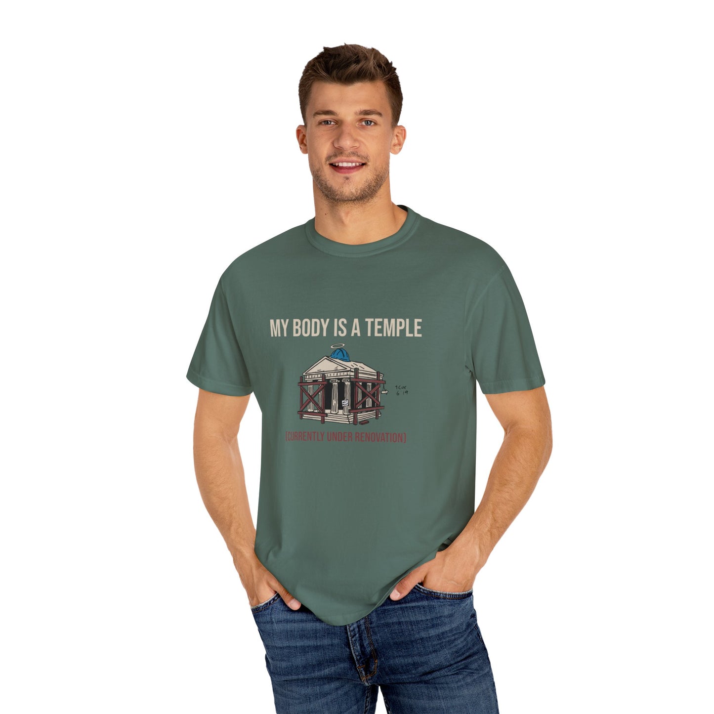 Garment-dyed Tee | My Body is a Temple
