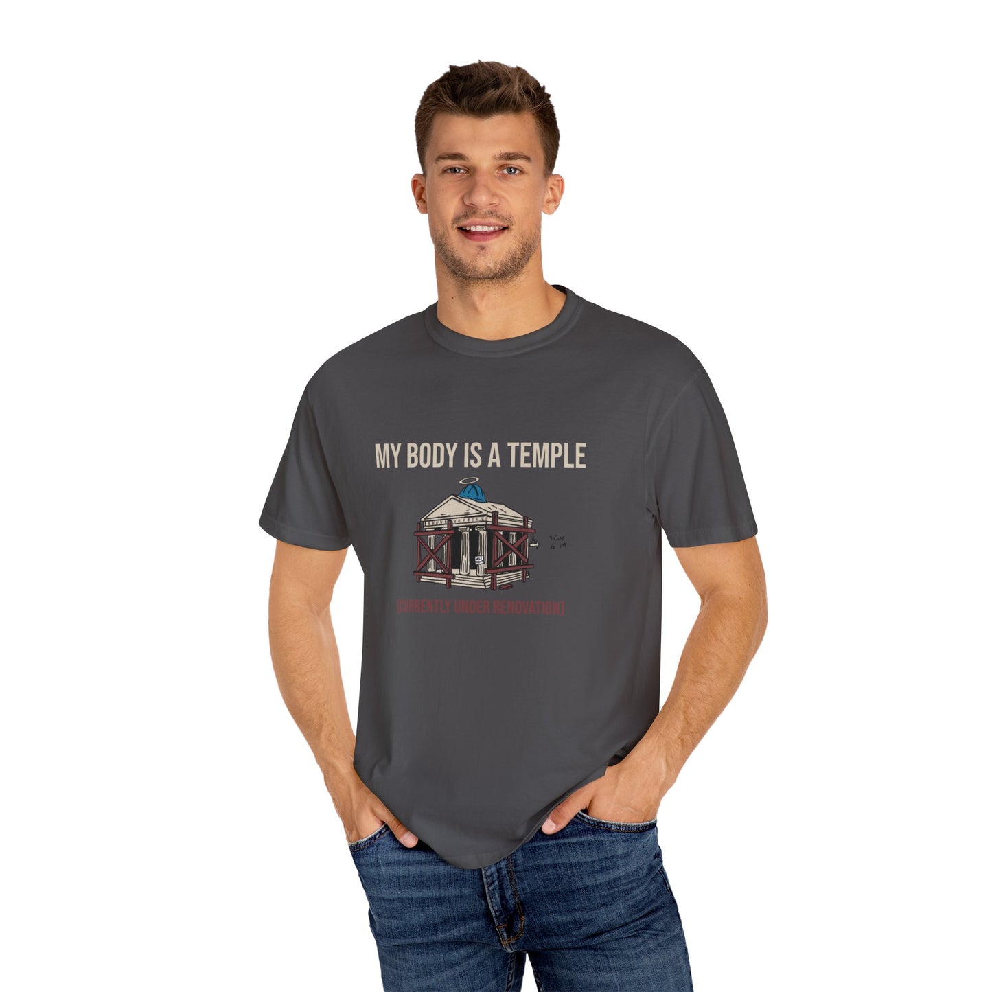 Garment-dyed Tee | My Body is a Temple