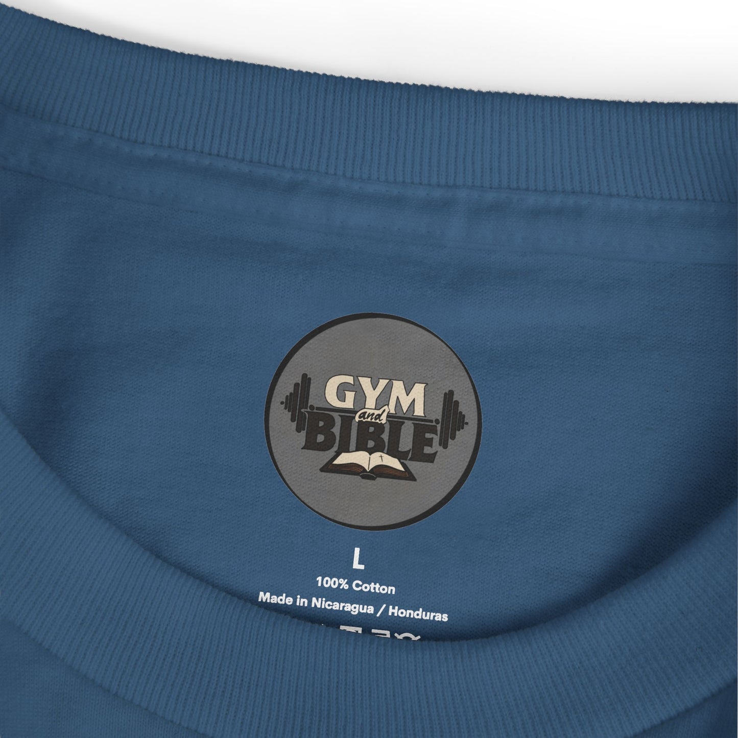 Faded HeavyWeight Cotton Tee — Jesus the OG Deadlifter (Version2)