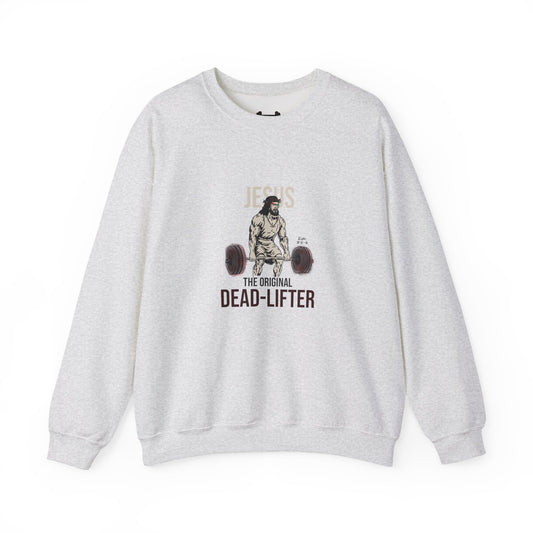 Unisex Heavy-blend Crewneck Sweatshirt | Jesus the Original Deadlifted