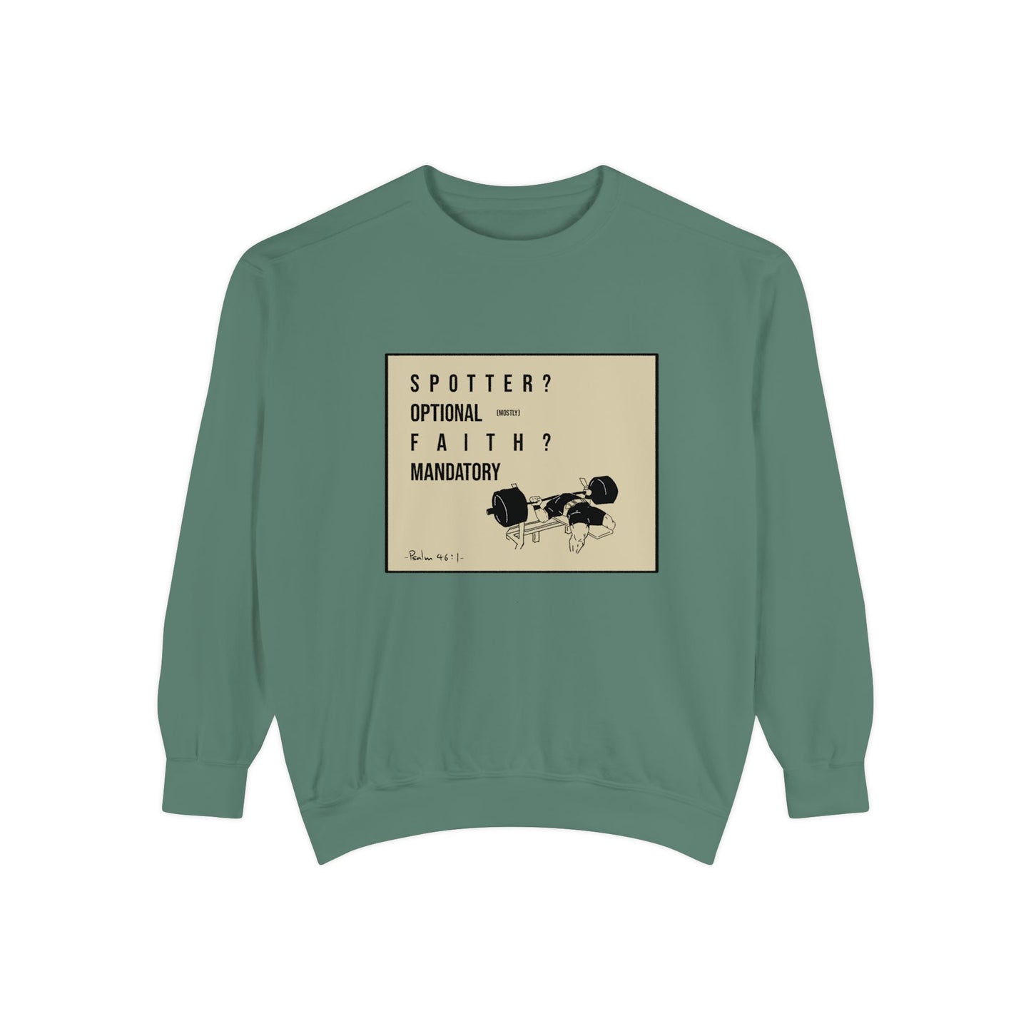 Vintage Graphic Crewneck | Spotter? Optional(mostly), Faith? Mandatory
