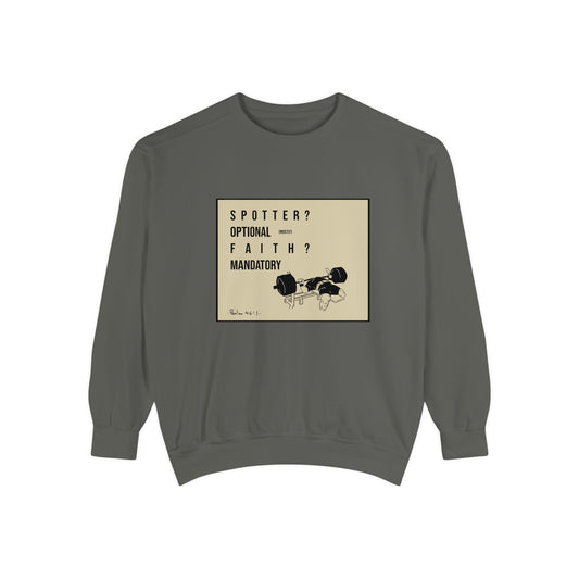 Vintage Graphic Crewneck | Spotter? Optional(mostly), Faith? Mandatory