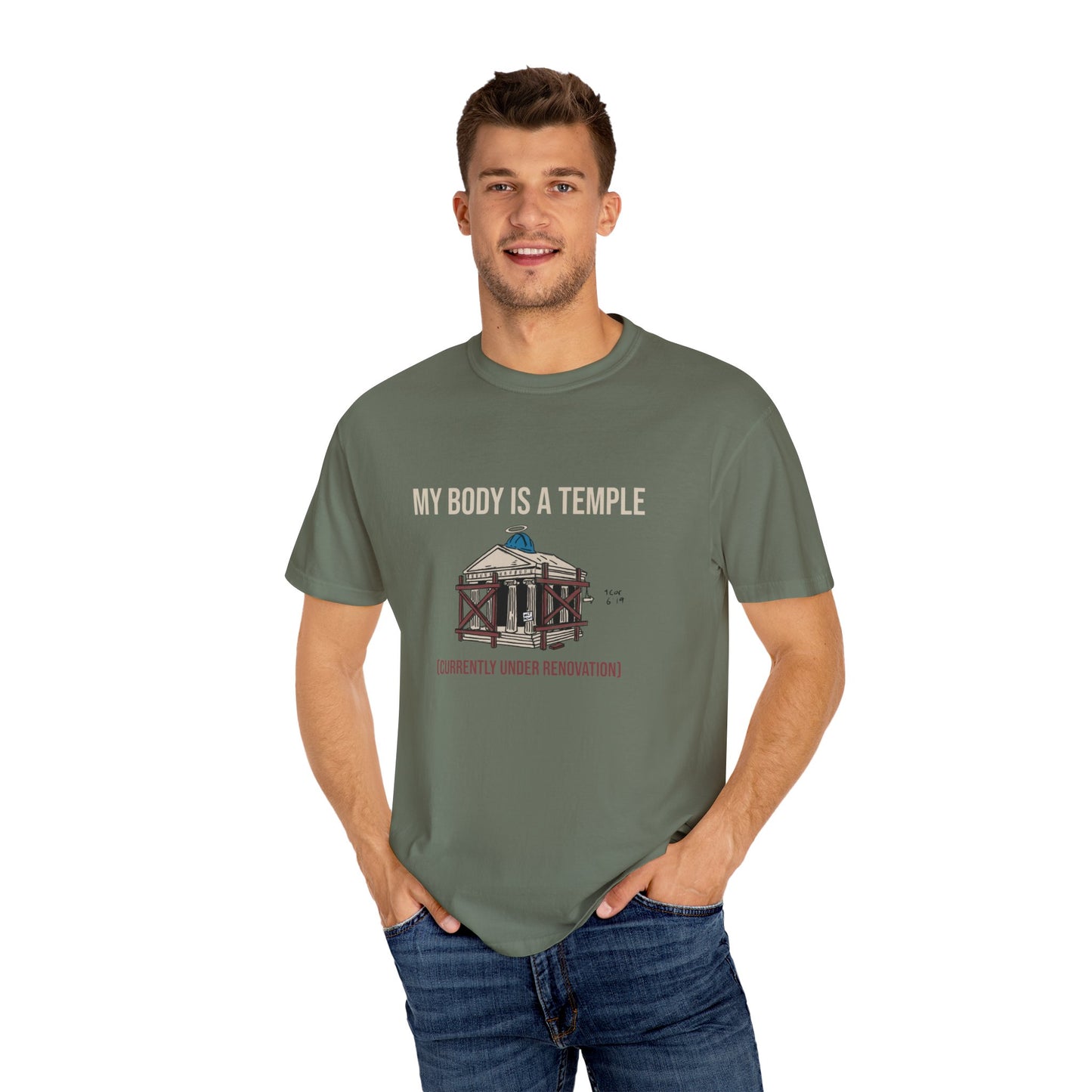 Garment-dyed Tee | My Body is a Temple