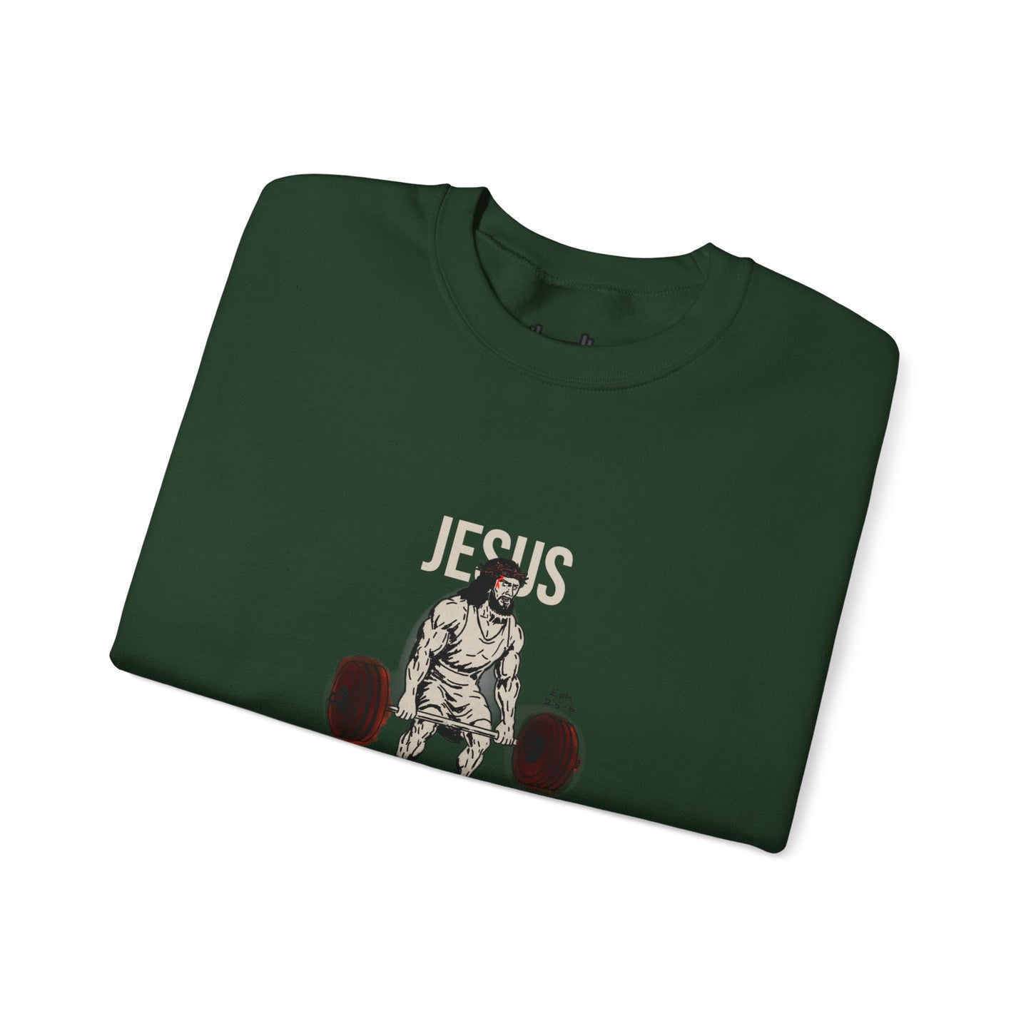 Unisex Heavy-blend Crewneck Sweatshirt | Jesus the Original Deadlifted