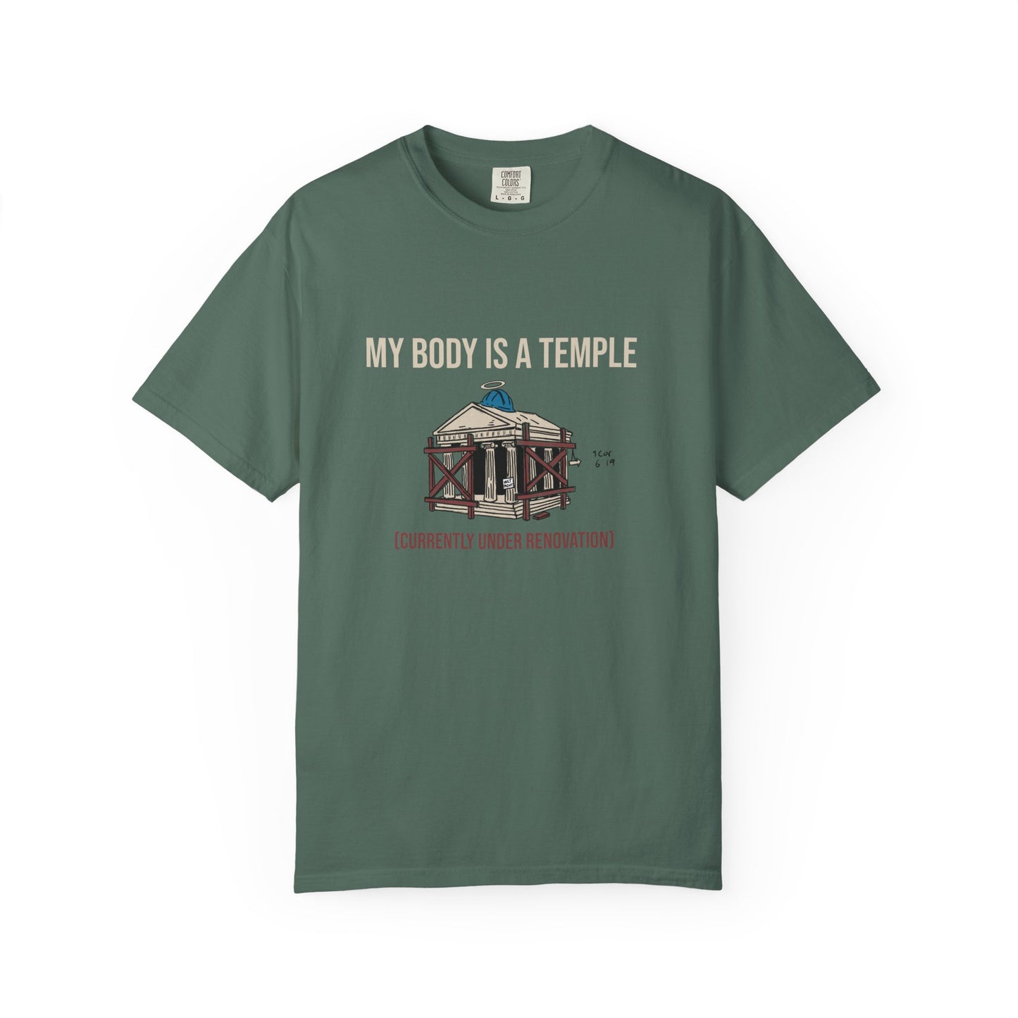 Garment-Dyed Tee(Version 2) | My Body is a Temple
