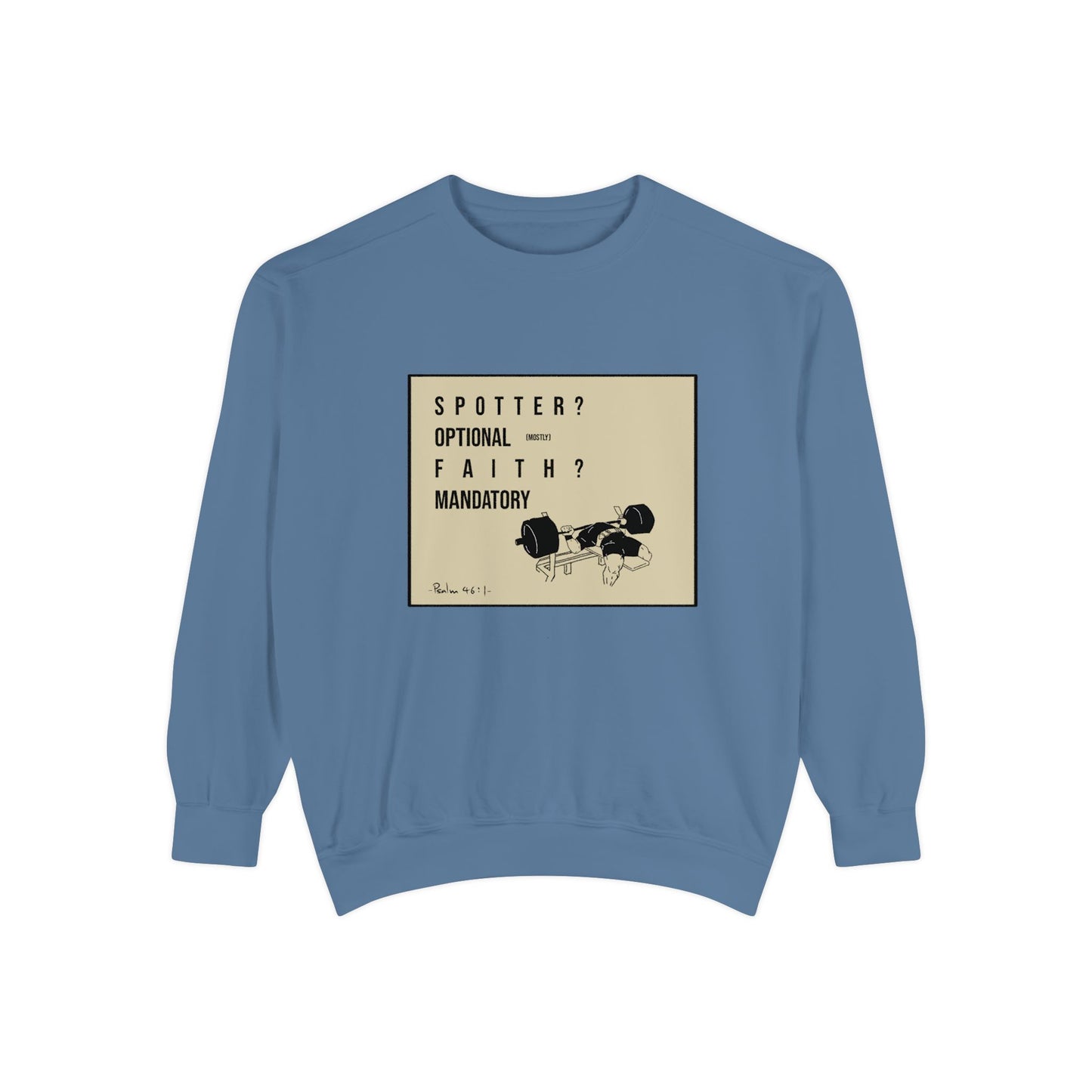 Vintage Graphic Crewneck | Spotter? Optional(mostly), Faith? Mandatory