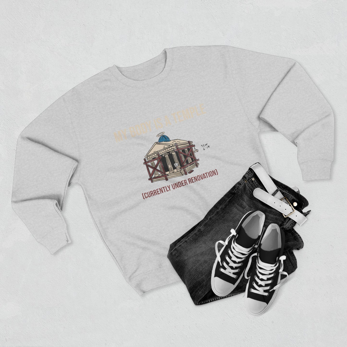 Unisex Crewneck Sweatshirt | My Body is a Temple