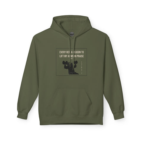 Fleece Hoodie | EveryRep, A Reason To Lift My Arms In Praise(barely)