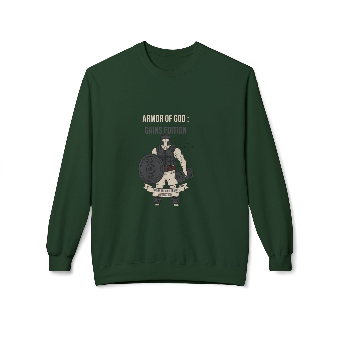 Cozy Fleece Crewneck Sweatshirt | The Armor of God : Gains Edition