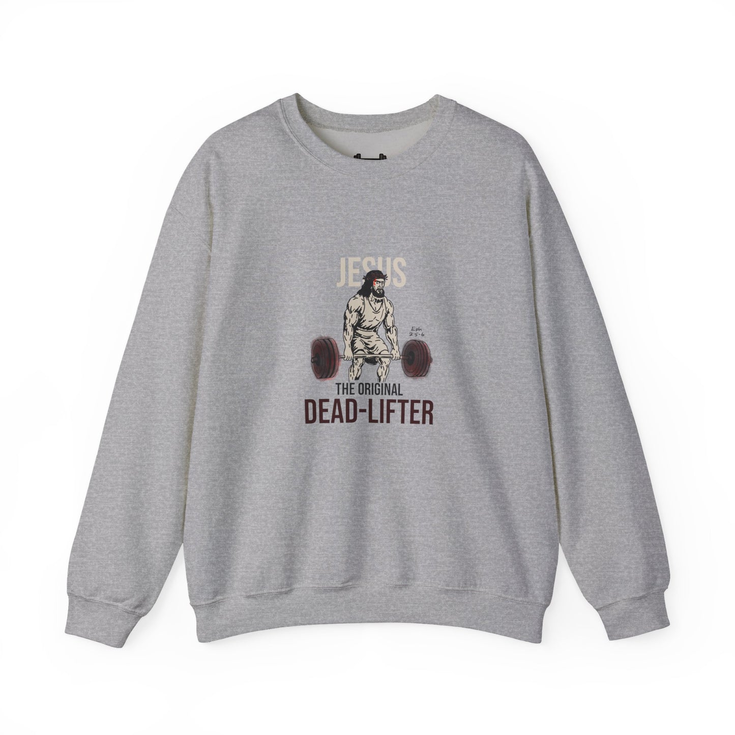 Unisex Heavy-blend Crewneck Sweatshirt | Jesus the Original Deadlifted