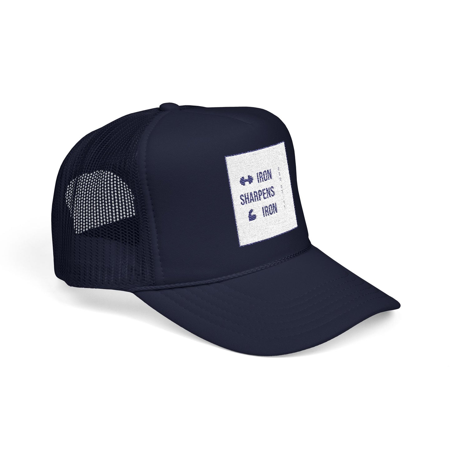 Embroidered Foam Trucker Crown | Iron Sharpens Iron (Pro 27:17)