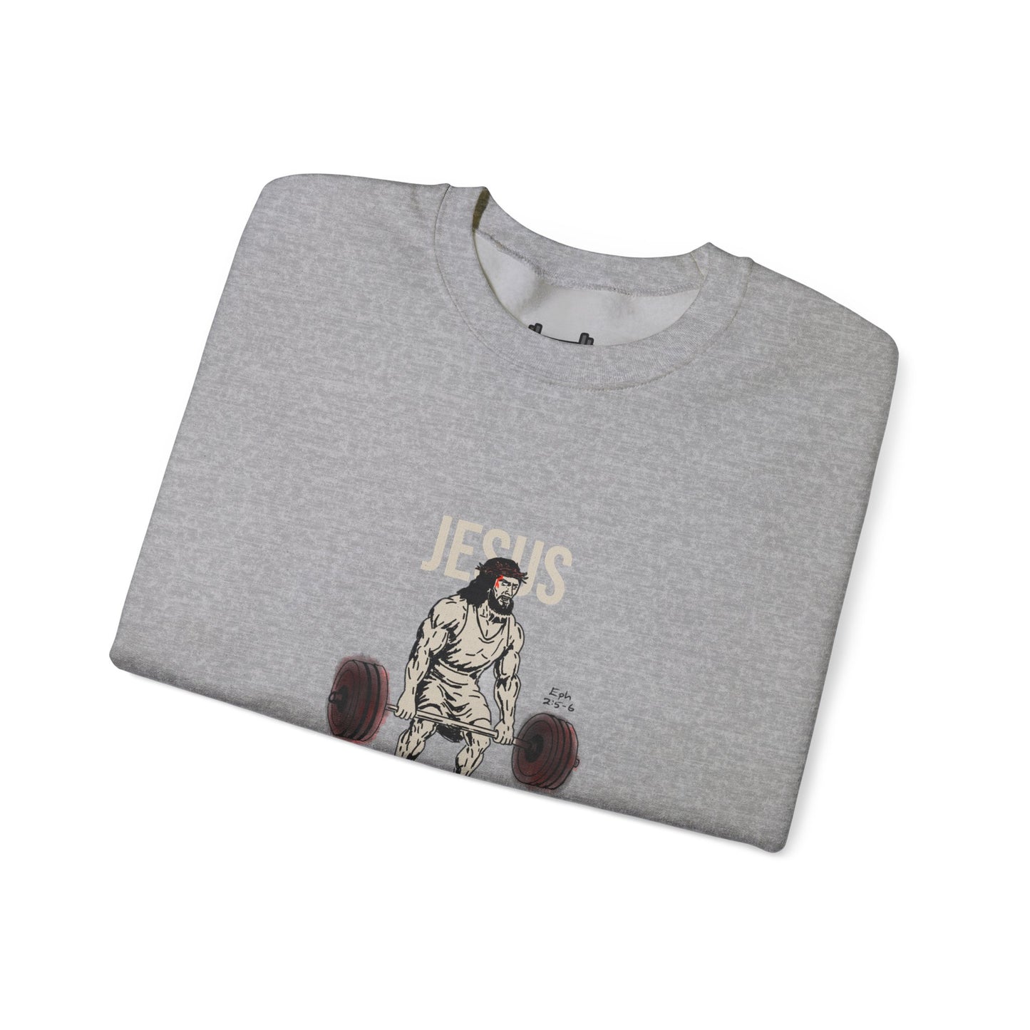 Unisex Heavy-blend Crewneck Sweatshirt | Jesus the Original Deadlifted