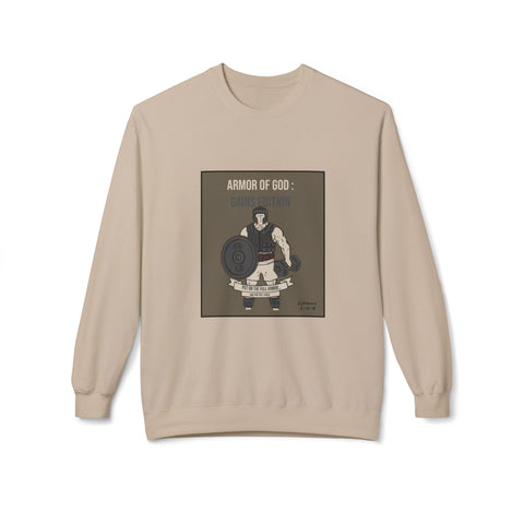 Cozy Fleece Crewneck Sweatshirt | The Armor of God : Gains Edition