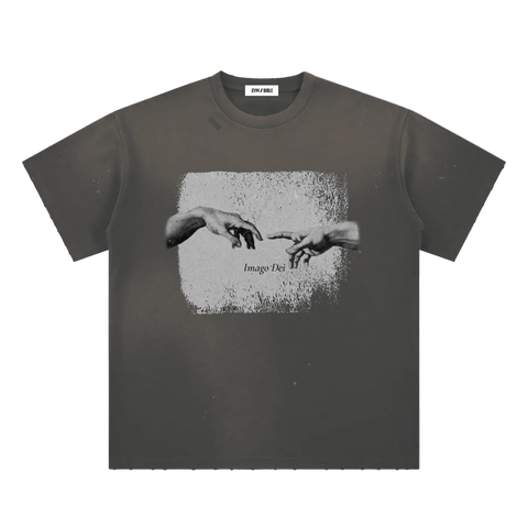 GB004 - IMAGO DEI | hand-frayed paint splatter Tee