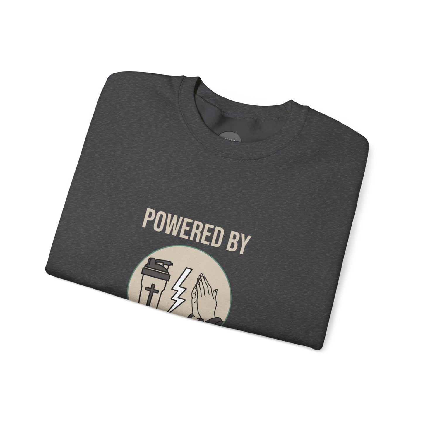 Unisex Crewneck Sweatshirt | Powered by Protein and Prayer
