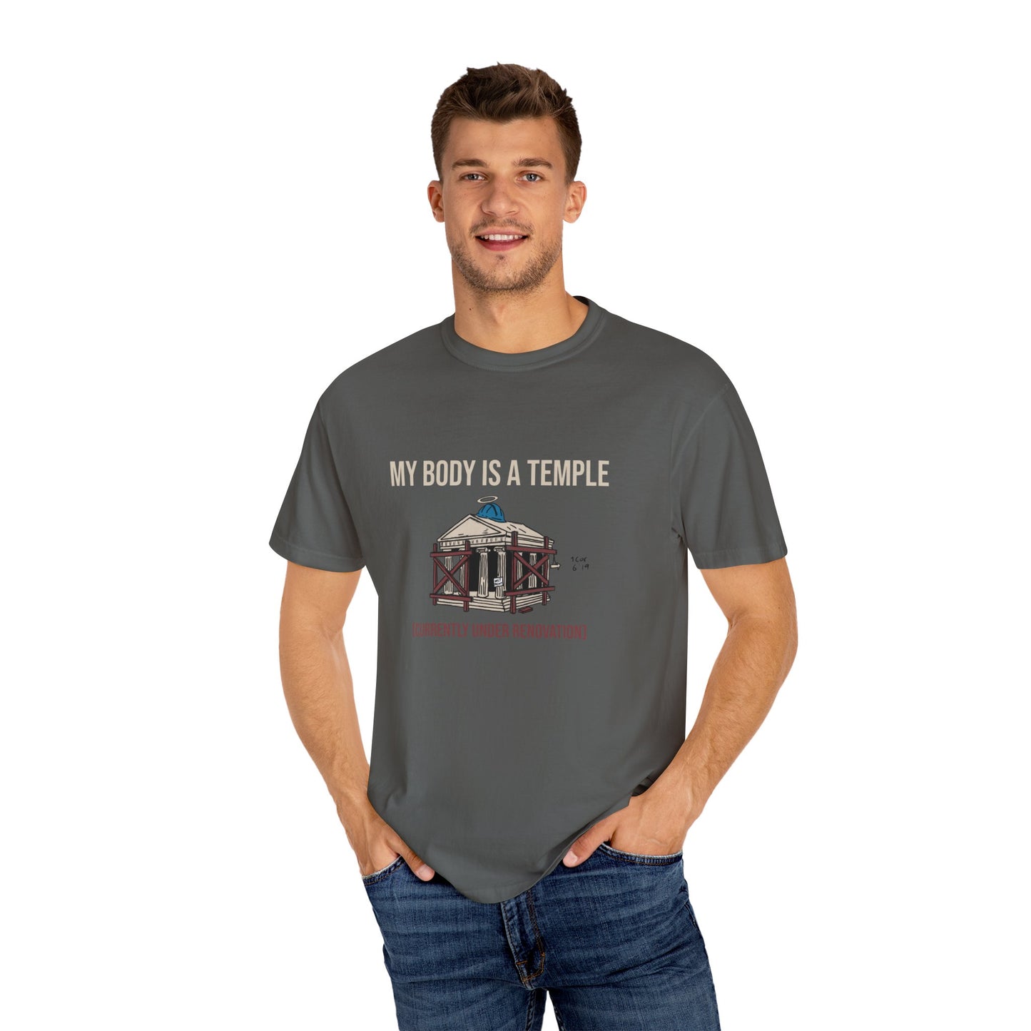 Garment-dyed Tee | My Body is a Temple