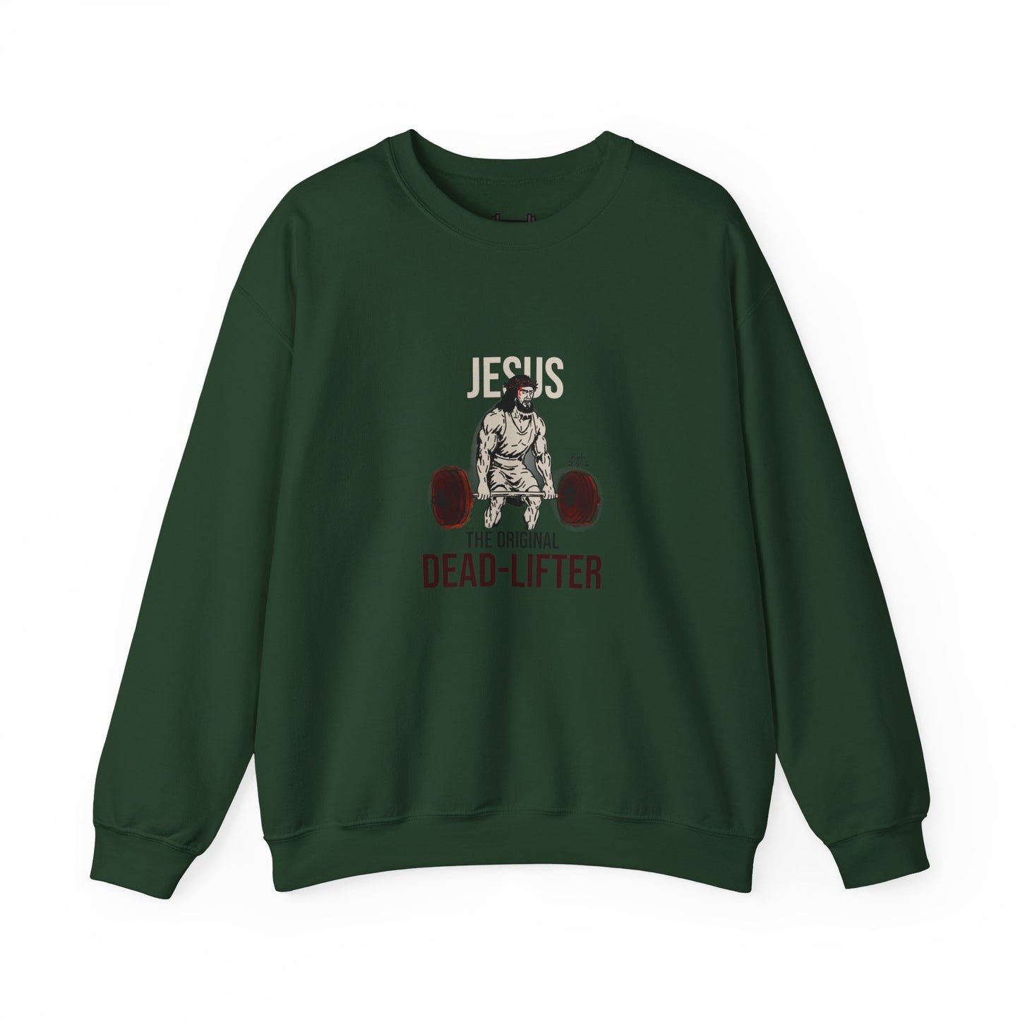Unisex Heavy-blend Crewneck Sweatshirt | Jesus the Original Deadlifted