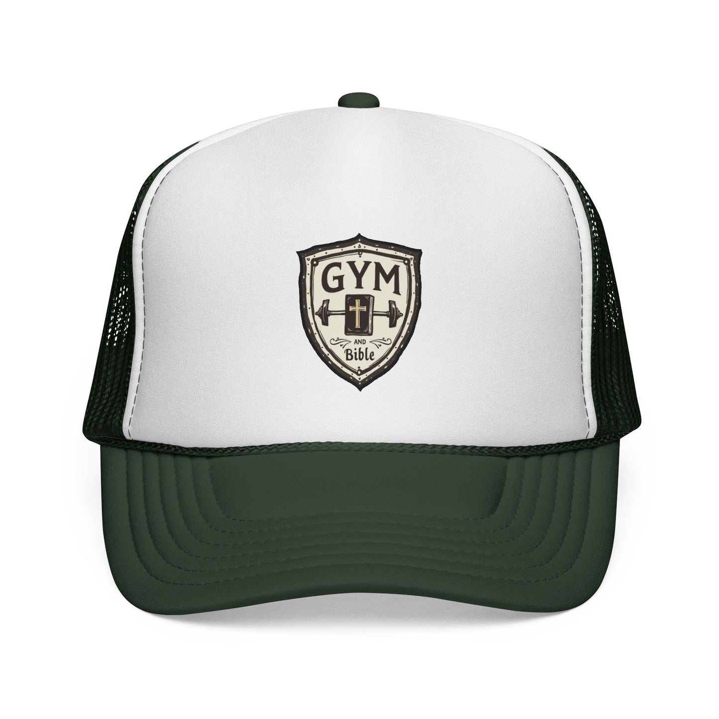 Trucker Crown | Gym and Bible Shield