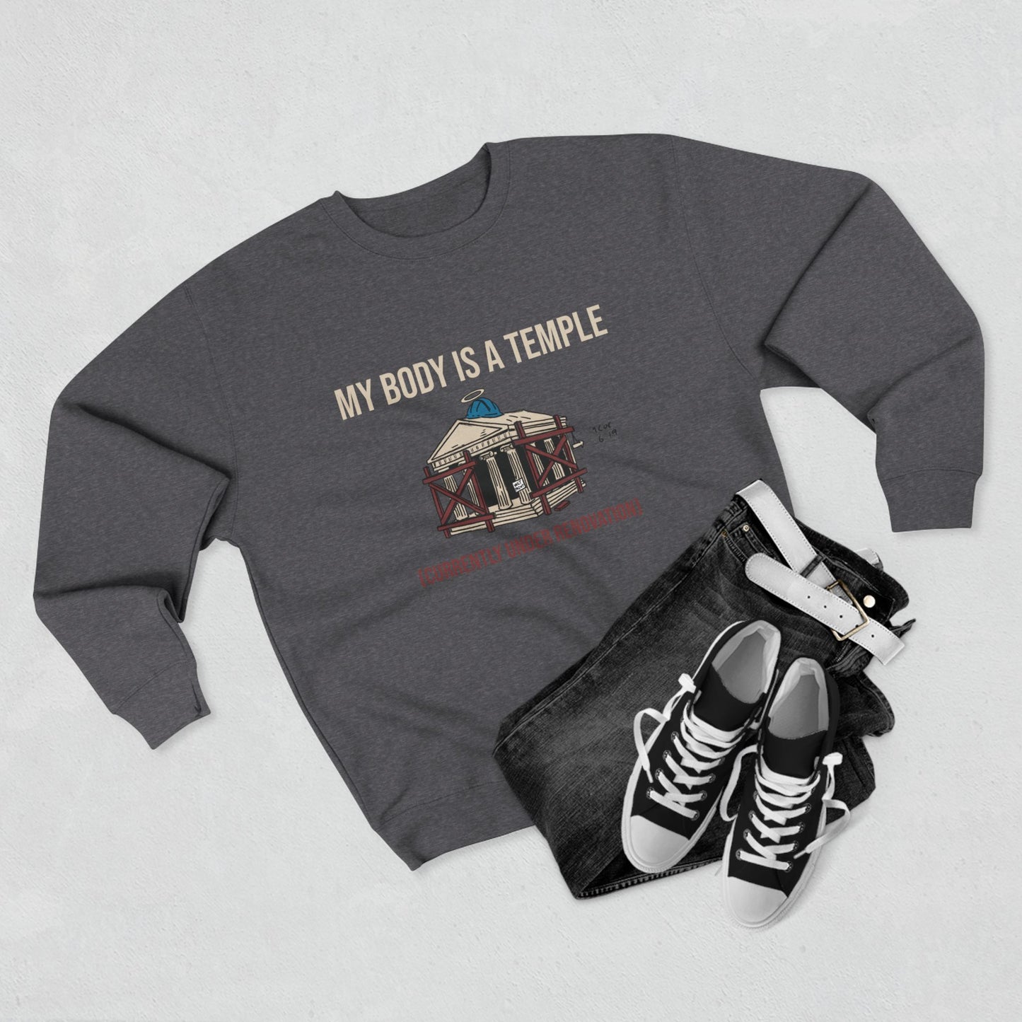 Unisex Crewneck Sweatshirt | My Body is a Temple