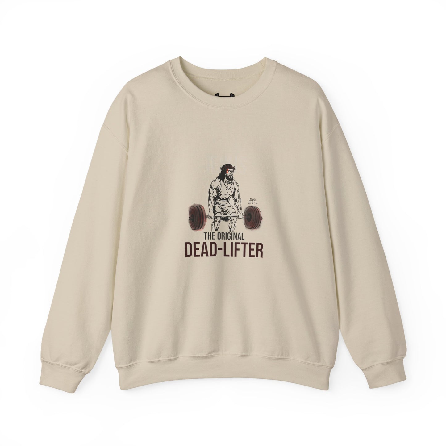 Unisex Heavy-blend Crewneck Sweatshirt | Jesus the Original Deadlifted