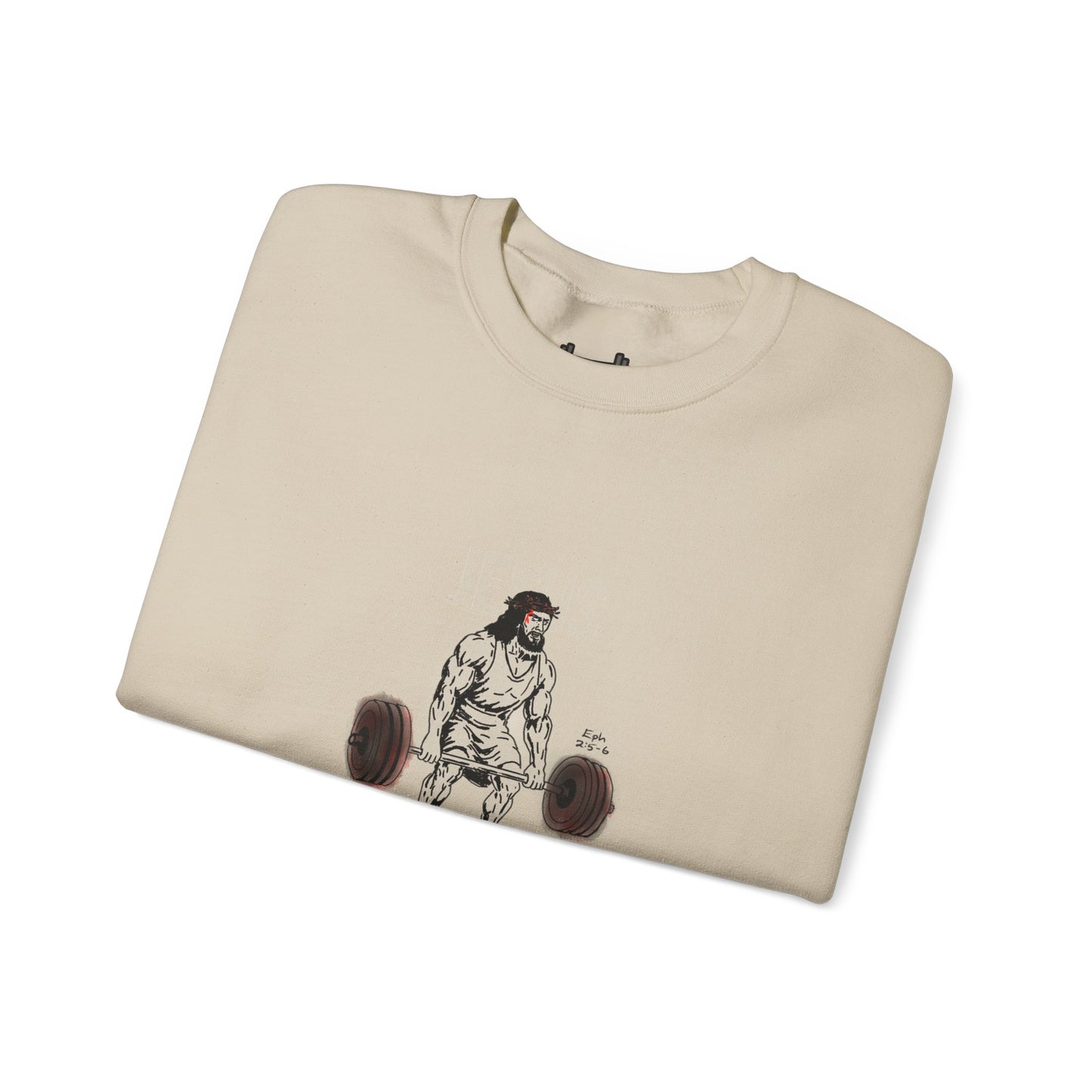 Unisex Heavy-blend Crewneck Sweatshirt | Jesus the Original Deadlifted